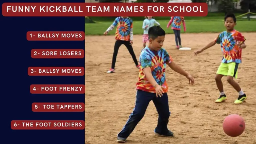 Funny kickball team names for school