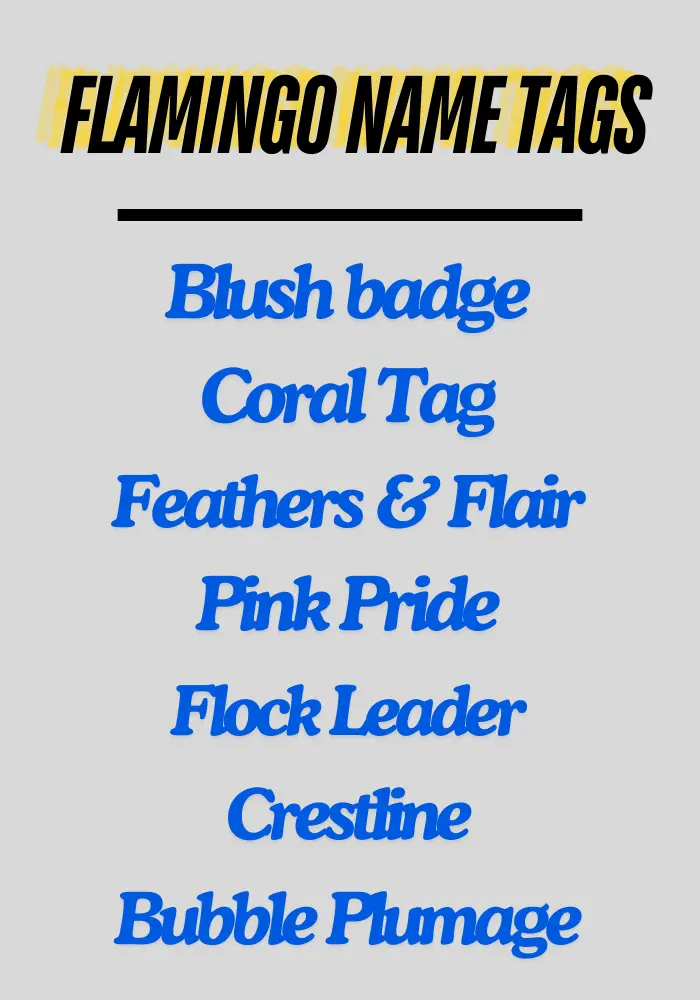 Flamingo Name tags