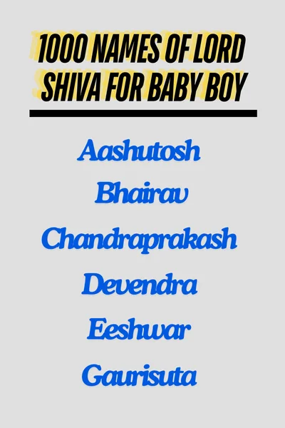 1000 names of lord shiva for baby boy