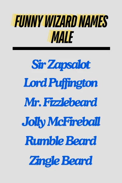 Funny wizard names male