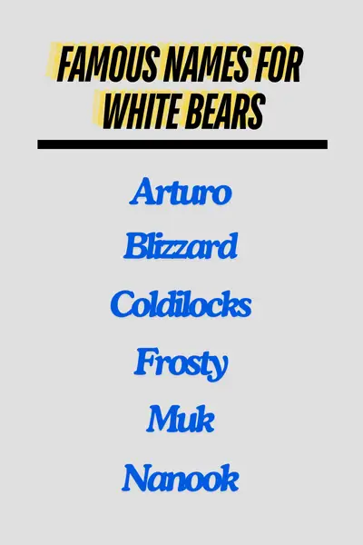 Famous Names for White Bears