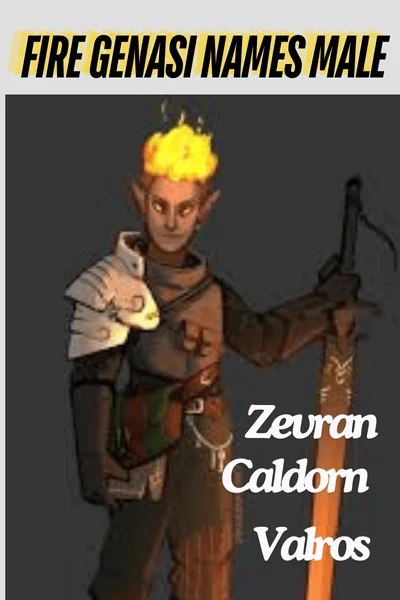 Fire Genasi names male