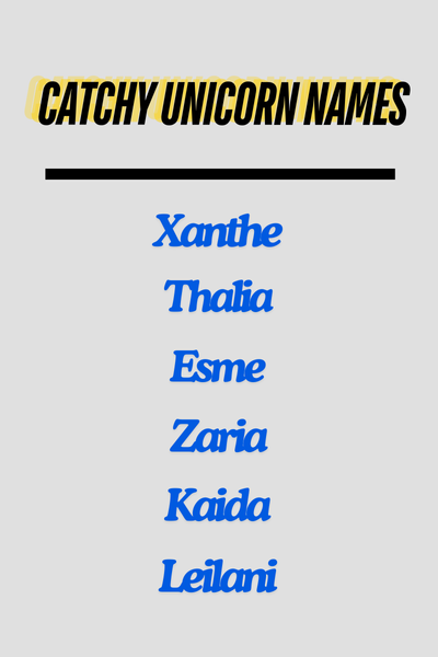 Unicorn Names