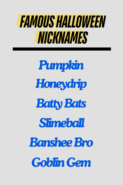 halloween nicknames