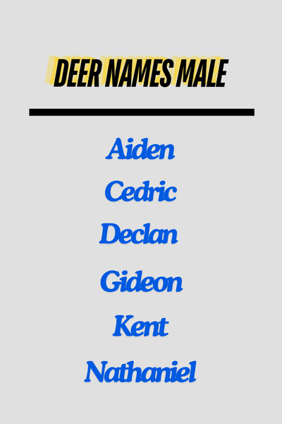 Deer Names Male