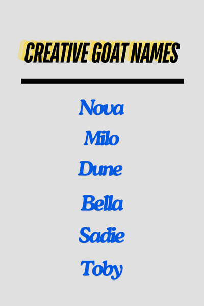 Goat Names