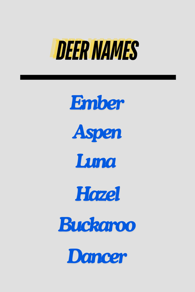 Deer Names