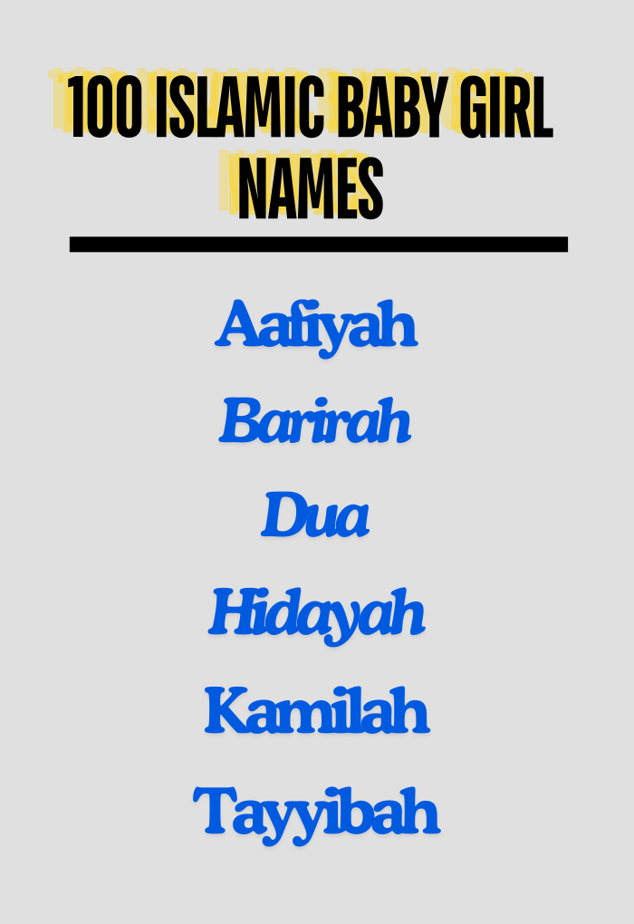 Islamic Baby Girl Names