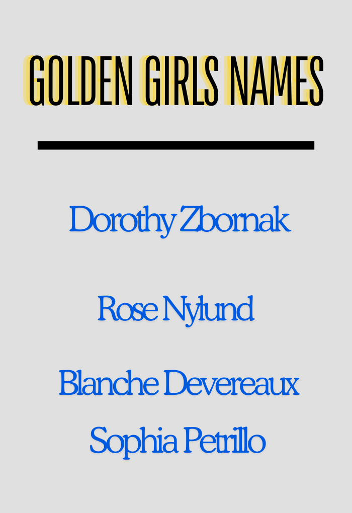 Golden Girls Names